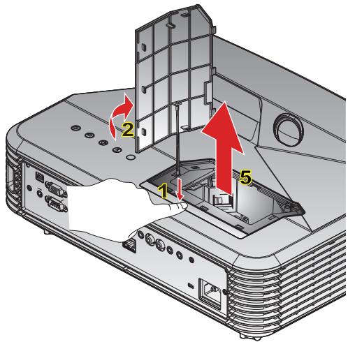 OPTOMA GT5000 - CAUTION! Hg - 6