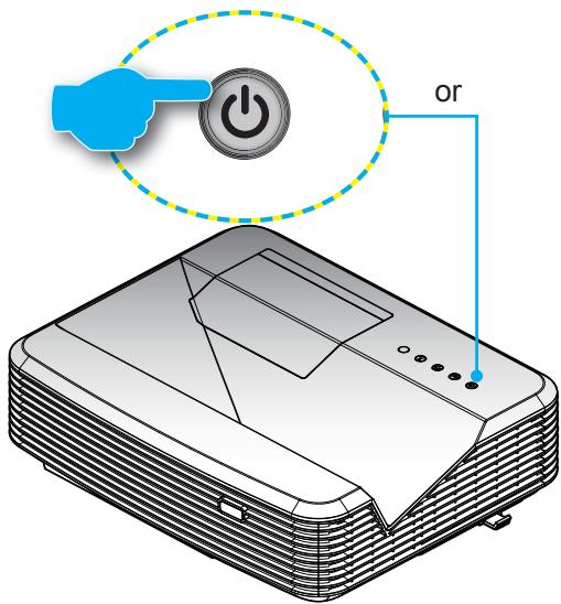 OPTOMA GT5000 - Powering On the Projector - 2