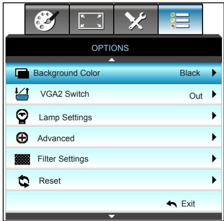 OPTOMA GT5000 - OPTIONS - 1