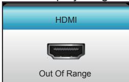 OPTOMA GT5000 - On Screen Messages - 5