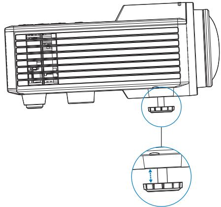 OPTOMA ML750ST - Lowering the Projector Height - 2