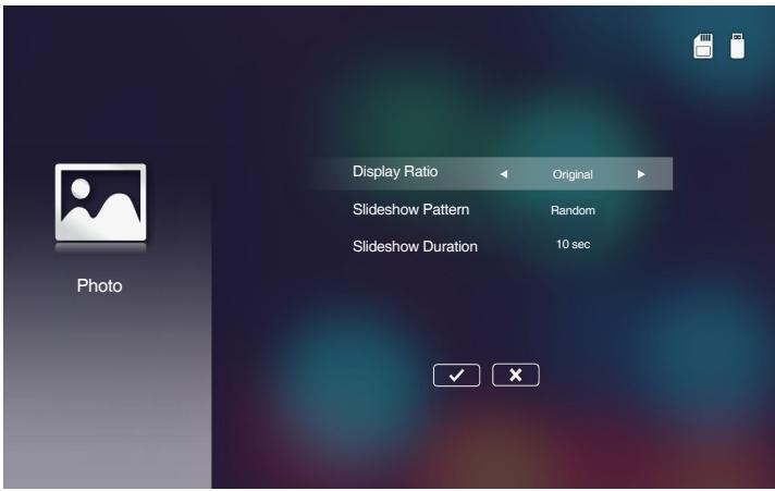 OPTOMA ML750ST - Photo Settings - 1