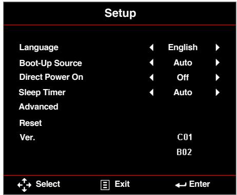 OPTOMA ML750ST - Setup - 1