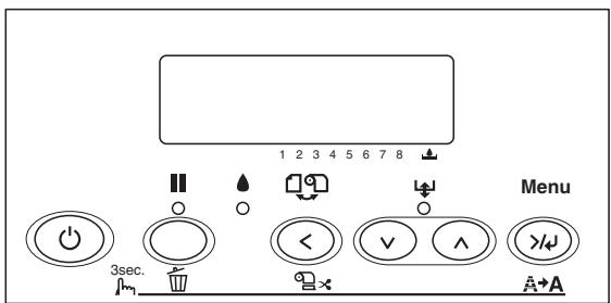 EPSON STYLUS PRO 4450, STYLUS PRO 4880 - Touches, voyants et messages - 1