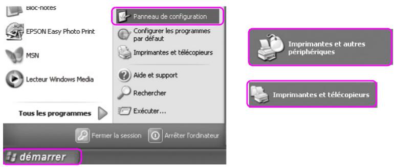 EPSON STYLUS PRO 4450, STYLUS PRO 4880 - Depuis l'icone de l'imprimante - 1