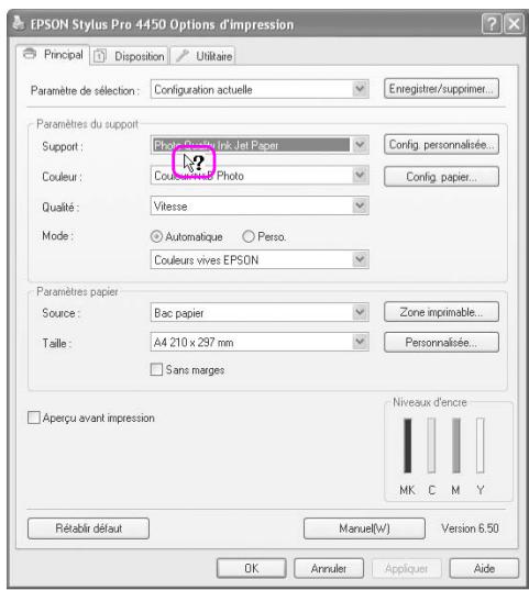 EPSON STYLUS PRO 4450, STYLUS PRO 4880 - S'informer grâce à l'aide en ligne - 3