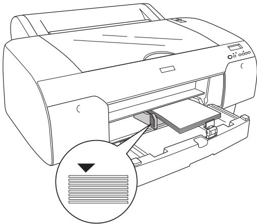 EPSON STYLUS PRO 4450, STYLUS PRO 4880 - Chargement de papier plus petit que le format A3 dans le magasin papier - 4