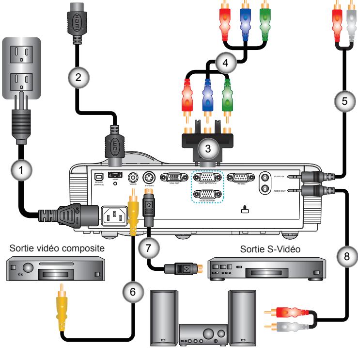 Diagram of a computer audio system with labeled components including audio jack, headphones, and monitor