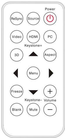 OPTOMA W307USTI - Utiliser la télécommande - 1