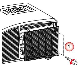 OPTOMA W307USTI - Remplacement de la lampe - 3