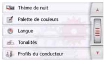 BECKER ACTIVE 45 - Menu des réglages du système - 2
