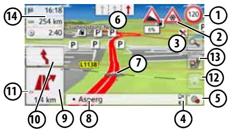 BECKER ACTIVE 45 - Affichage cartographique sans guidage - 2