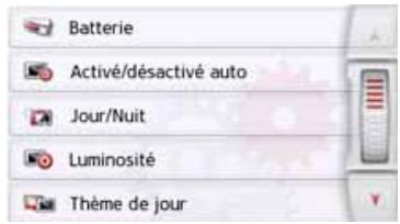 BECKER ACTIVE 45 - Menu des réglages du système - 1
