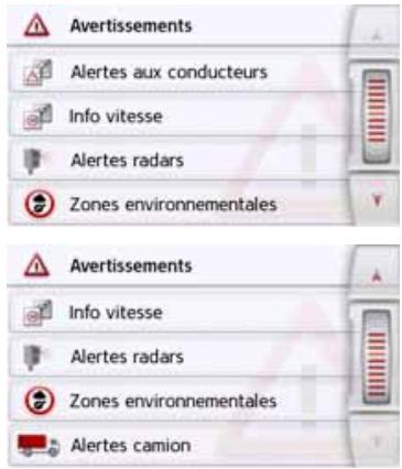 BECKER ACTIVE 45 - Touche Avertissements - 2