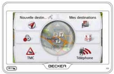 BECKER ACTIVE 45 - Règes de base concernant l'écran tactile - 1