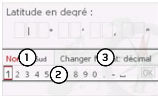 BECKER MAP PILOT - Saisie des coordonnées - 1