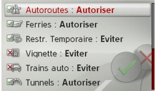 BECKER MAP PILOT CLASSE B - Options d'itinéraire - 2