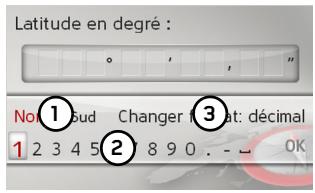 BECKER MAP PILOT CLASSE B - Saisie des coordonnées - 1