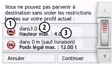BECKER PROFESSIONAL 50 - Retour d'information après le calcul de l'itinéraire - 2
