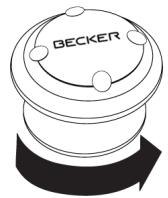 BECKER PROFESSIONAL 50 - Retrait de la télécommande - 1