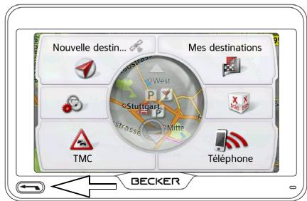 BECKER PROFESSIONAL 50 - La touche Retour - 1