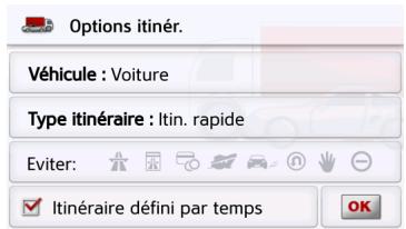 BECKER PROFESSIONAL 50 - Modification des options d'itinéraire - 2