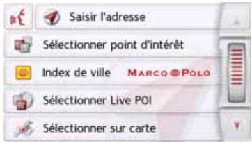 BECKER READY 45 - Menu « Nouvelle destin… » - 2