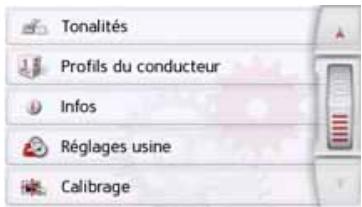 BECKER READY 45 - Menu des réglages du système - 3