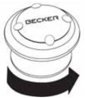 BECKER READY 45 - Retrait de la télékomande - 1
