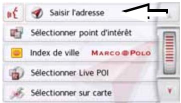 BECKER READY 45 - Saisie d'une adresse - 1