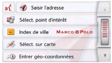 BECKER READY 50 - Menu « Nouvelle destin… » - 2