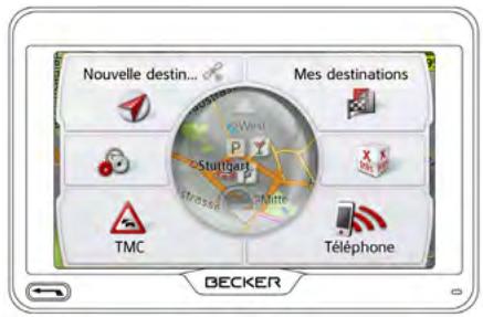 BECKER READY 50 - Règles de base concernant l'écran tactile - 1