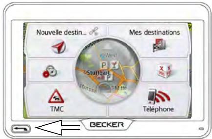 BECKER READY 50 - La touche Retour - 1
