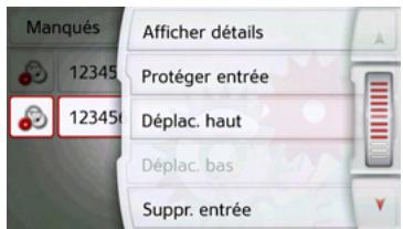 BECKER READY 50 - Afficher ou editor des entrées - 1