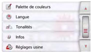 BECKER READY 50 - Menu des réglages du système - 2