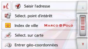 BECKER READY 50 - Saisie d'une destination - 1