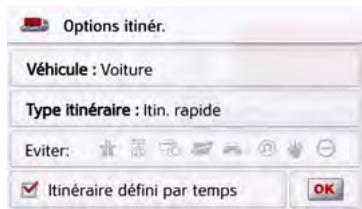 BECKER READY 50 - Modification des options d'itinéraire - 2