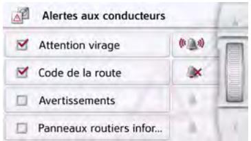 BECKER TRANSIT 5 LMU, TRUCK - Réglage des Alertes aux conducteurs - 1