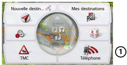 BECKER TRANSIT 50 - Sélectionner le mode Téléphone (uniquement certains modèles) - 1