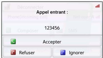 BECKER TRANSIT 50 - Acceptation d'une communication - 1