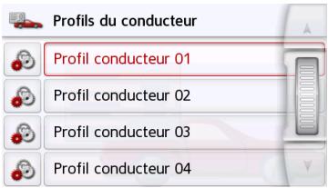 BECKER TRANSIT 50 - Profils de conducteurs (en fonction du modele) - 1