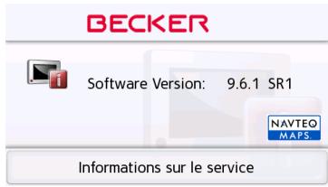 BECKER TRANSIT 50 - Informations sur le service - 1