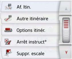 BECKER TRANSIT 50 - Options de l'affichage de carte - 3