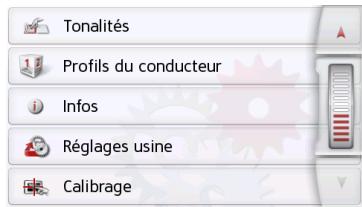BECKER TRANSIT 50 - Menu des réglages du système - 3