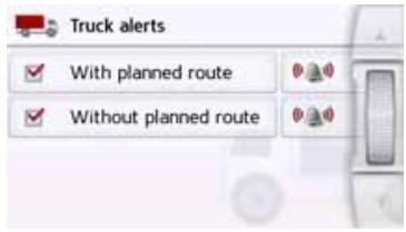 BECKER TRUCK - Truck warnings (depending on model) - 1