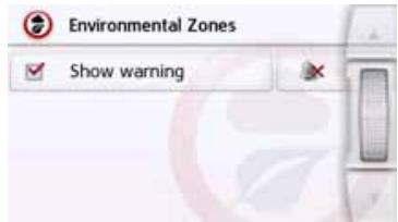 BECKER TRUCK - Setting environmental zones (depending on model) - 1