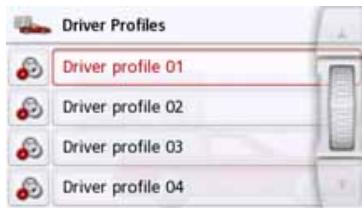BECKER TRUCK - Driver profiles (depending on model) - 1