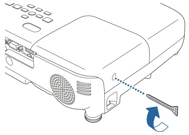 EPSON TW490 - Replacez le couvercle de la lampe. - 1