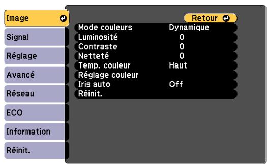 EPSON TW490 - Affichez l'écran du menu Configuration. - 2