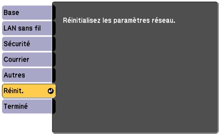 EPSON TW490 - Menu Réinit. - 1